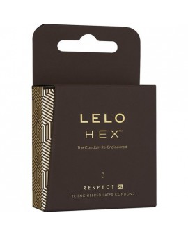 LELO HEX PRESERVATIVOS RESPECT XL 3UDS