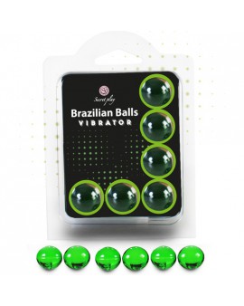 SECRET PLAY SET 6 BRAZILIAN BALLS VIBRACION MENTA