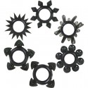 ANILLOS SILICONA - TOWER OF POWER - 6 PACK NEGRO