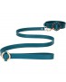 OUCH HALO COLLAR WITH LEASH VERDE