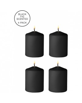 TEASE CANDLES DISOBEDIENT SMELL 4 PIECES NEGRO