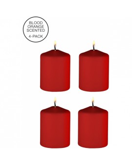 TEASE CANDLES - SINFUL SMELL - 4 PIECES - ROJO