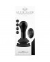 GLOBY GLASS VIBRATOR WITH SUCTION CUP AND REMOTE RECHARGEABLE 10 VELOCIDADES NEGRO