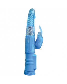 4PLAY DELUXE VIBRADOR CONEJITO RAMPANTE FINO AZUL